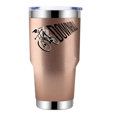 Downhill Cycling 30oz Tumbler Rosegold
